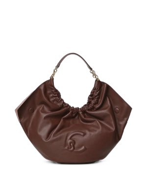 COCCINELLE: shopper - Borsa a mano in pelle liscia/bacca