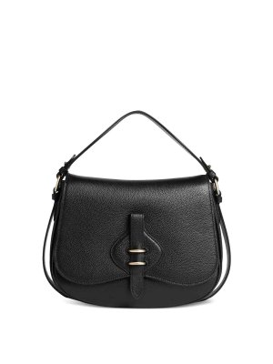 COCCINELLE: shopper - Borsa a mano Pelle Micro Granata / Noir