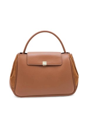 COCCINELLE: shopper - Borsa a Mano Pelle Liscia/Pelle Scamosciata