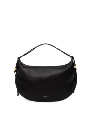 COCCINELLE: shopper - Borsa a mano in pelle granata/noir