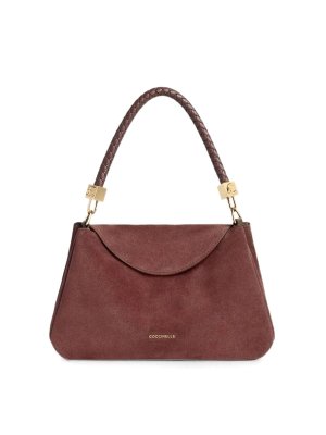 COCCINELLE: shopper - Borsa a mano in pelle scamosciata