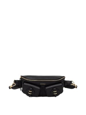 COCCINELLE: shopper - Borsa a mano in pelle granata/noir