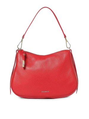COCCINELLE: shopper - Borsa a grana scarlatta scarlatta