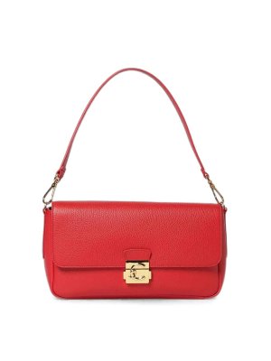COCCINELLE: shopper - Borsa a grana scarlatta scarlatta