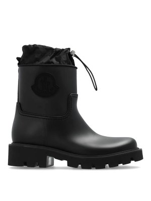 MONCLER: tronchetti - Stivali da pioggia Kickstream neri