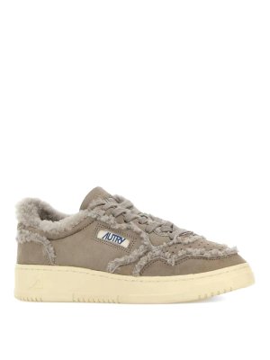 AUTRY: sneakers - Medaglia bassa in pelle scamosciata