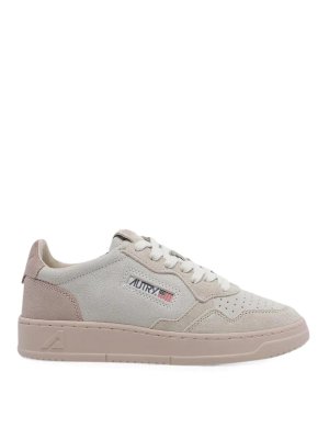 AUTRY: sneakers - Medaglia Low Wom Tric/Camoscio Sabbia/Phard