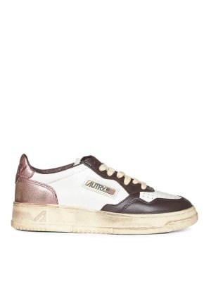 AUTRY: sneakers - Sup Vint Low Wom Leat/Leat Wht/Hotfud/Peo