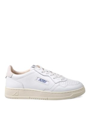 AUTRY: trainers - Medalist Low Man  Lea/Suelogo Wht/Snowht