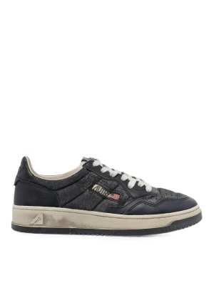 AUTRY: trainers - Sup Vint Low Man  Leat/Padded Blk/Winter
