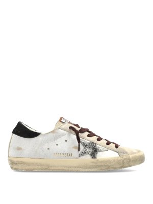 GOLDEN GOOSE: trainers - Super-Star White/Seedpearl/Black