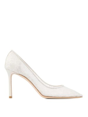 JIMMY CHOO: Escarpins - Chaussures À Talon - Blanc