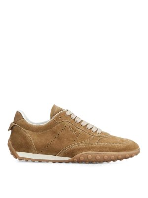 TOD'S: trainers - 13M Laced Cappuccino Sports Shoe
