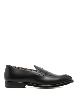 Doucal's: Loafers & Slippers - Black Moccasin+Black Fdo