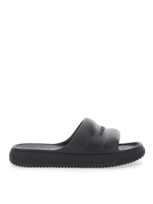 MONCLER: sandali - Scarpe Altive Slides Nere