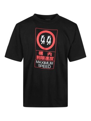 44 LABEL GROUP: shirts - T Shirt Over Stampa Frontale