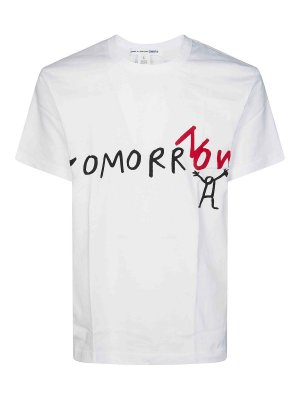 COMME DES GARCONS: t-shirts - Basic Print T-Shirt