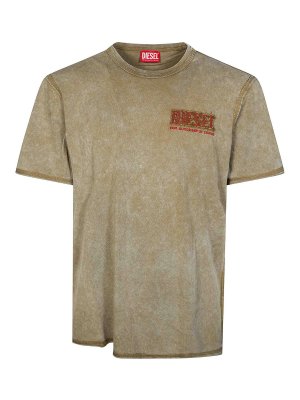 DIESEL: Camisetas - Camiseta - Beis