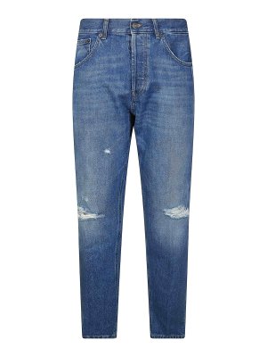 DONDUP: flared jeans - Jeans Carrot Slim Dian Sw Rotture