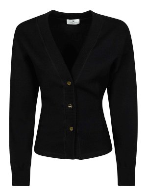 ELISABETTA FRANCHI: Cárdigans - Cárdigan - Negro