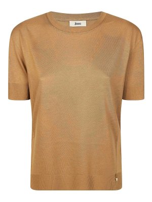 HERNO: Camisetas - Camiseta - Beis