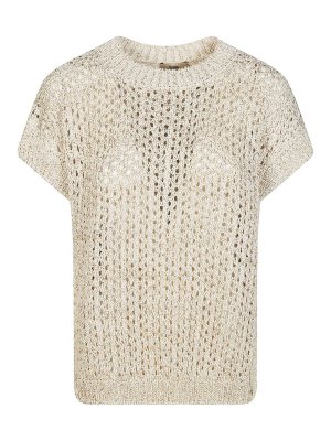 HERNO: gilet - Smanicato Traforato In Cotone