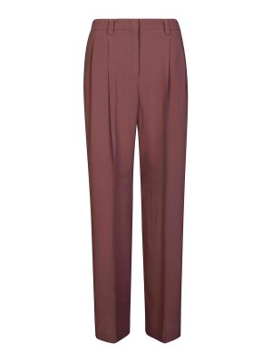 INCOTEX: pantaloni casual - Elodie Pinces Largo Crepe Chino