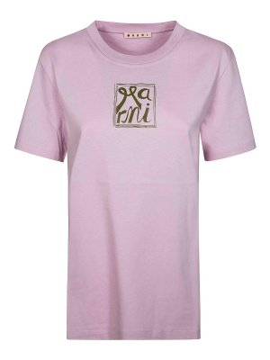 Marni: Tシャツ - Tシャツ - ピンク