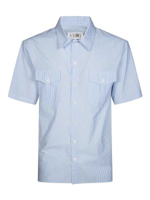 MM6 MAISON MARGIELA: シャツ - シャツ - ライトブルー