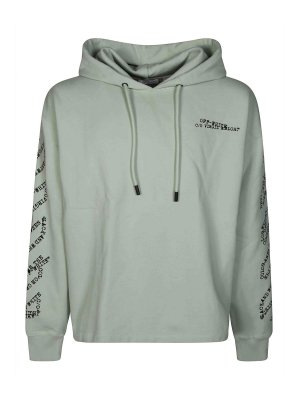 OFF-WHITE: Sudaderas y suéteres - Sudadera - Verde