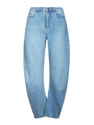 ROTATE Birger Christensen: Jeans patte d'éléphant - Jean Évasé - Bleu