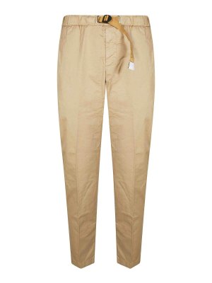 WHITE SAND: casual trousers - Long trousers with gabardine base