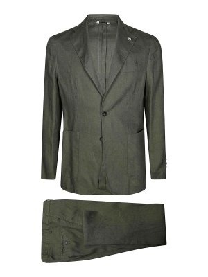 MANUEL RITZ : formal suits - 1 pleat linen suit