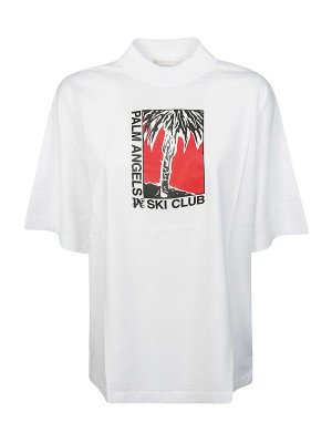 Palm Angels: t-shirt - Palm Ski Club Loose Tee