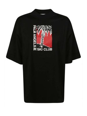 Palm Angels: Camisetas - Camiseta - Negro