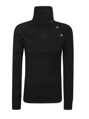 DONDUP: Strickpullover mit Rundhalsausschnitt - Rundhalspullover - Schwarz