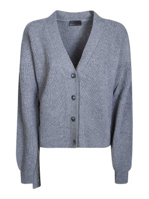 DONDUP: Cardigans - Cardigan - Grau