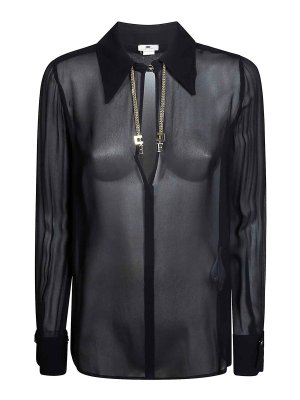 ELISABETTA FRANCHI: シャツ - シャツ - 黒