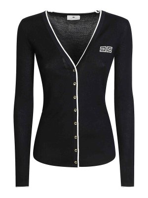 ELISABETTA FRANCHI: Cárdigans - Cárdigan - Negro