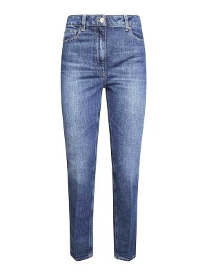 ELISABETTA FRANCHI: Jeans pitillos - Vaqueros Pitillos - Denim