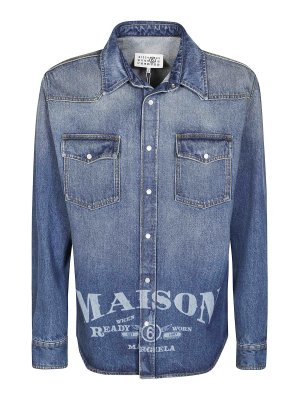 MM6 MAISON MARGIELA: Hemden - Hemd - Blau