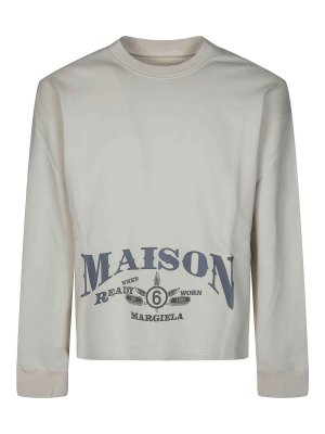 MM6 MAISON MARGIELA: Sudaderas y suéteres - Sudadera - Blanco