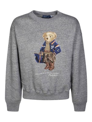 POLO RALPH LAUREN: Sudaderas y suéteres - Sudadera - Gris