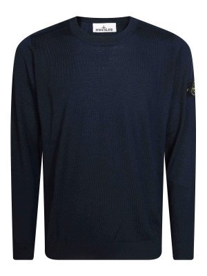 STONE ISLAND: クルーネック - クルーネック - ブルー