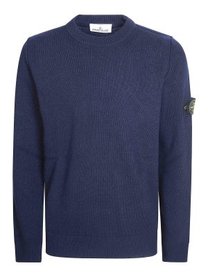 STONE ISLAND: クルーネック - クルーネック - ブルー