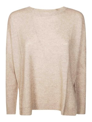 ABSOLUT CASHMERE: Strickpullover mit Rundhalsausschnitt - Rundhalspullover - Beige