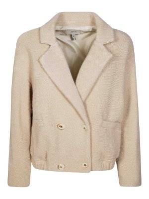 CASABLANCA: Pellicce e montoni - Cappotto Corto Doppiopetto