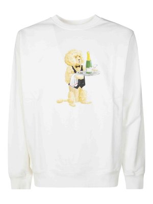 DRÔLE DE MONSIEUR: Sweatshirts & Sweaters - Logo Crew Neck Sweatshirt