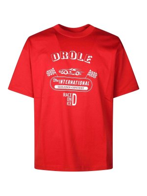 DRÔLE DE MONSIEUR: t-shirts - Race print t-shirt