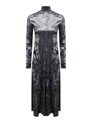 FORTE FORTE: abiti da sera - Abito Lungo Dolcevita Stretch Velvet